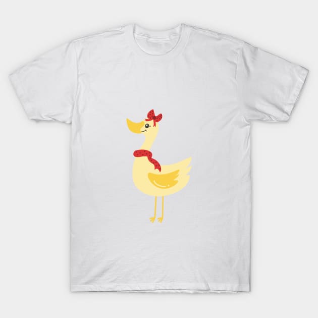 Christmas Duck T-Shirt by FunnyMoonCosmic